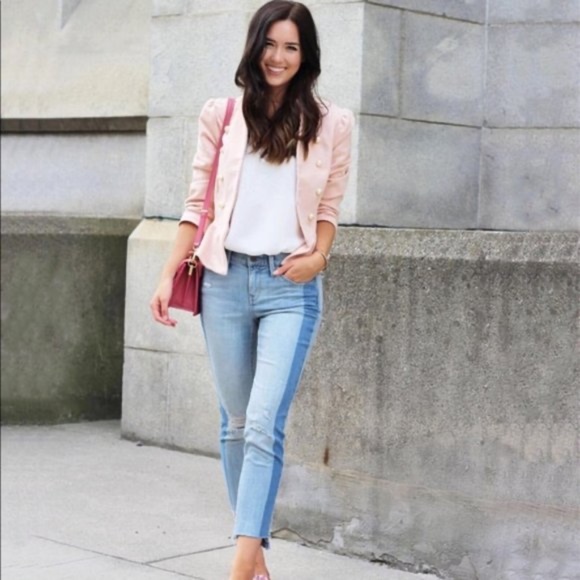 Zara Blush Peplum Pearl Jacket - XS - Picture 5 of 11